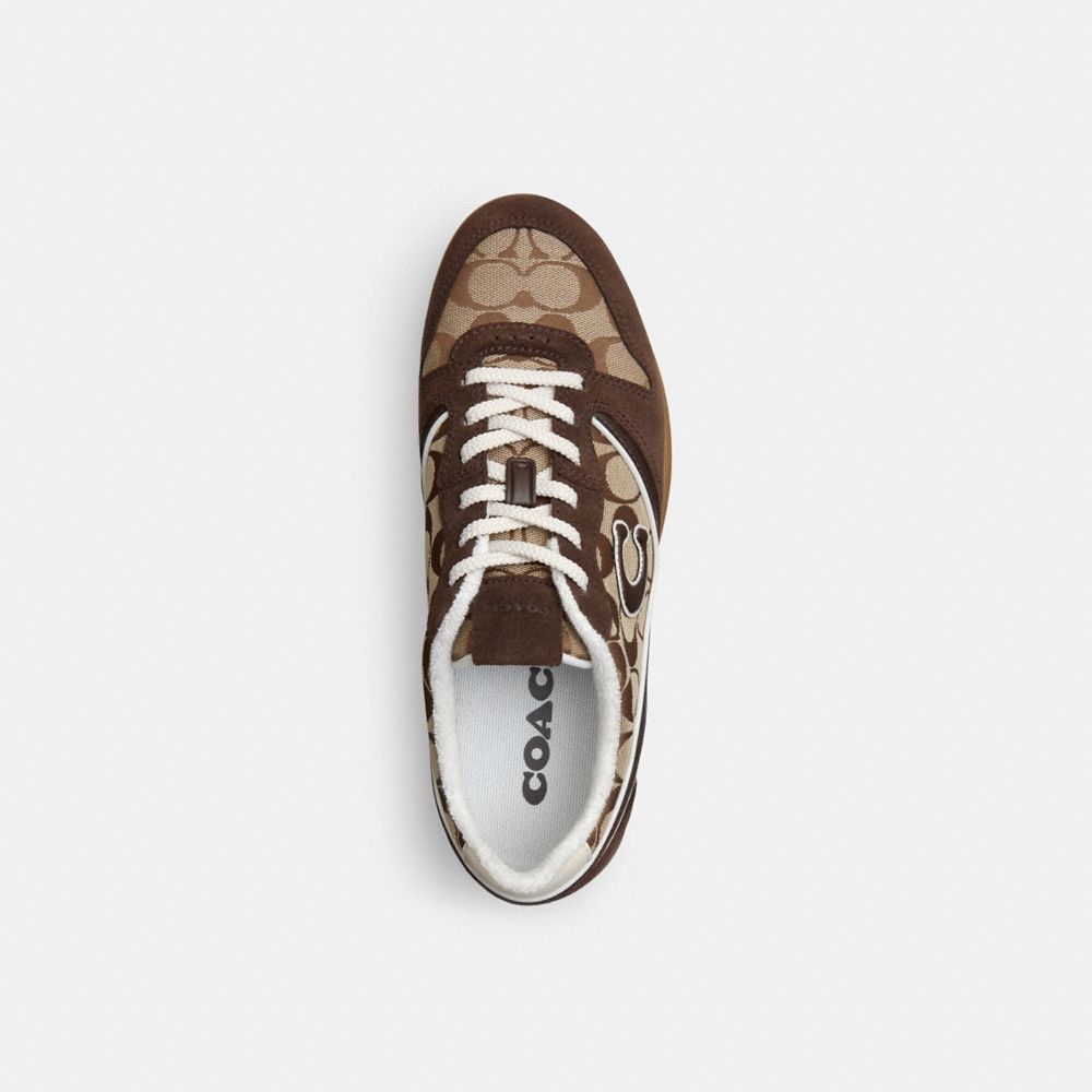 Coach Outlet Track Sneaker In Signature Jacquard - Preorder
