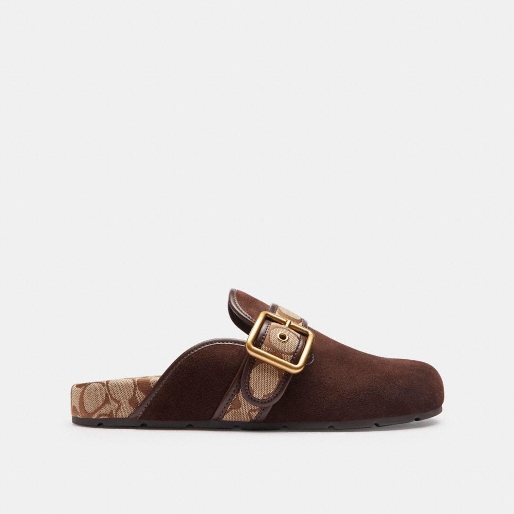 Coach Outlet Archival Buckle Clog With Signature Jacquard - Preorder