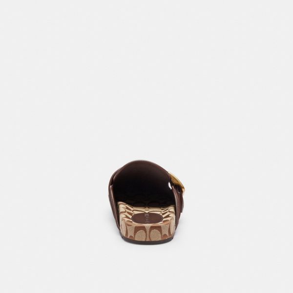 Coach Outlet Archival Buckle Clog With Signature Jacquard - Preorder