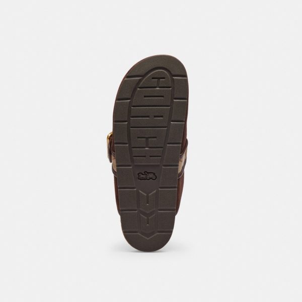 Coach Outlet Archival Buckle Clog With Signature Jacquard - Preorder