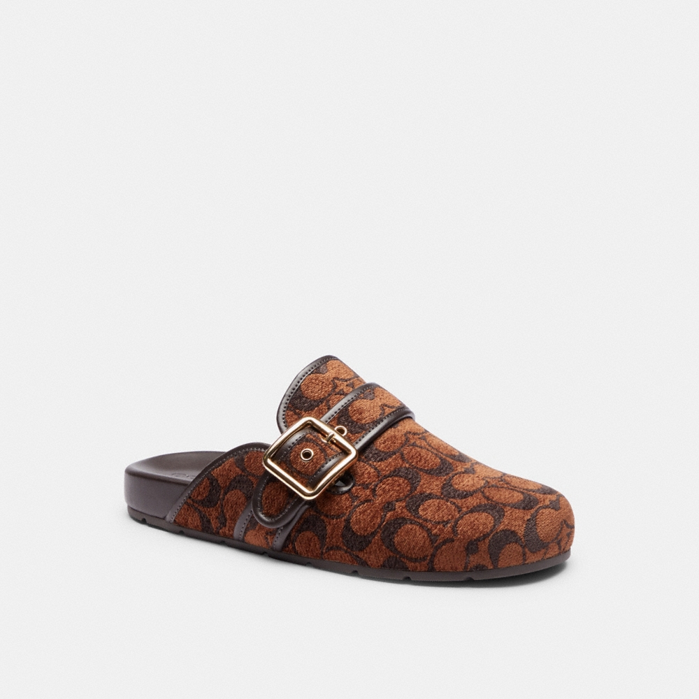 Coach Outlet Archival Buckle Clog In Signature Chenille - Preorder
