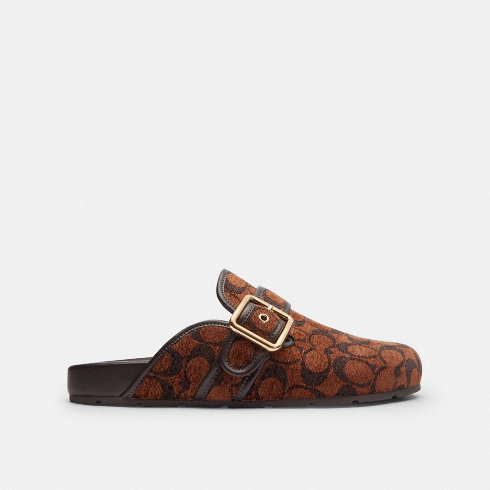 Coach Outlet Archival Buckle Clog In Signature Chenille - Preorder
