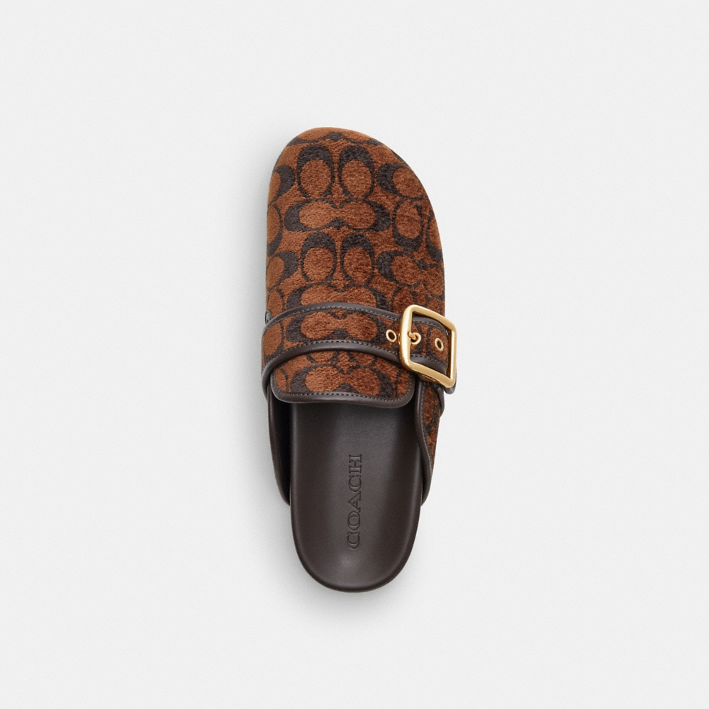 Coach Outlet Archival Buckle Clog In Signature Chenille - Preorder