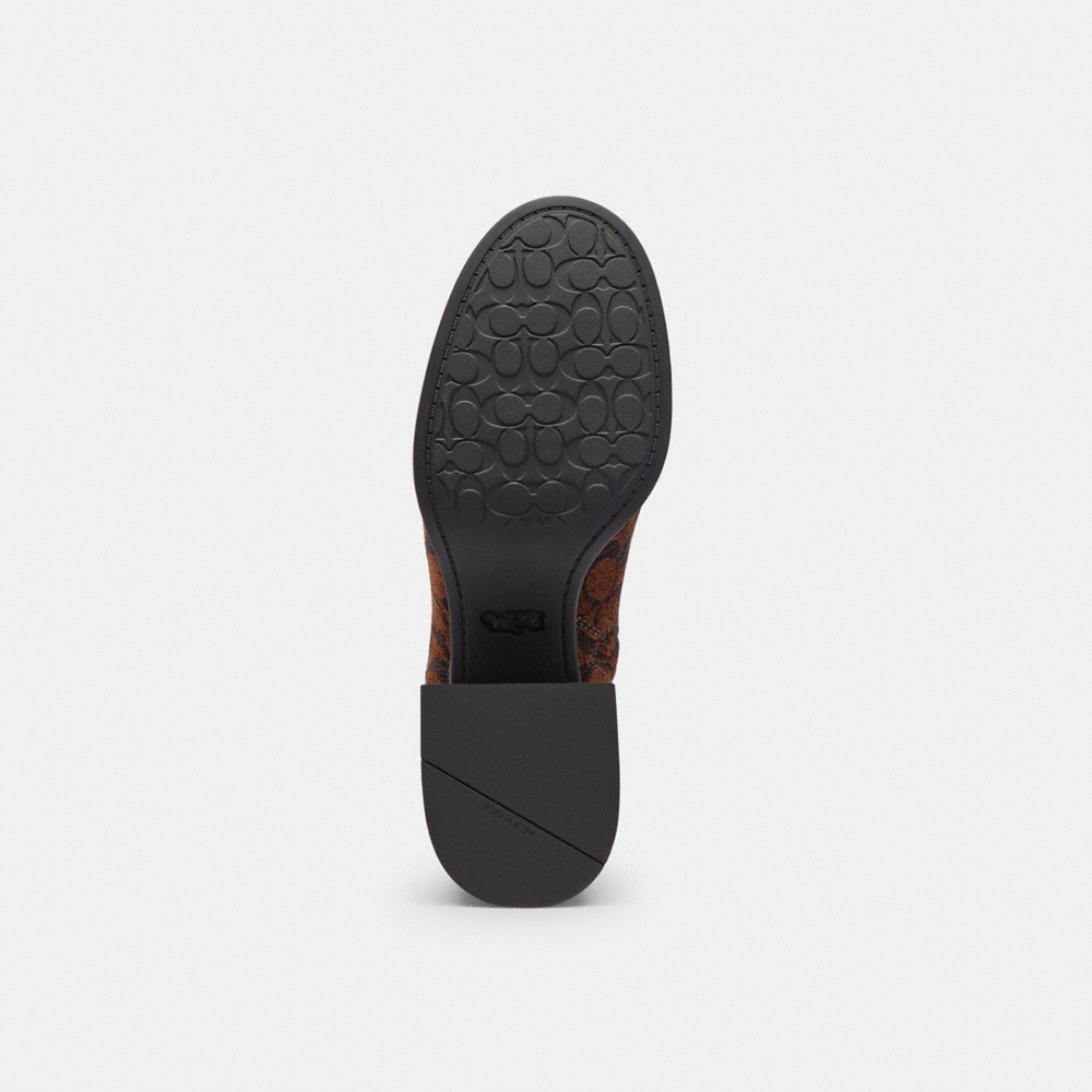 Coach Outlet Block Heel Boot In Signature Chenille - Preorder