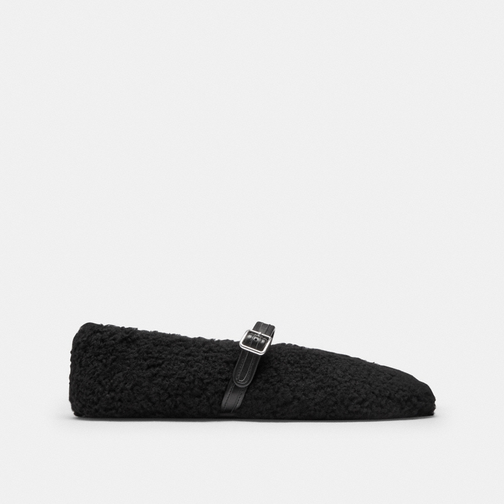 Coach Sculpted C Mary Jane In Shearling - Preorder