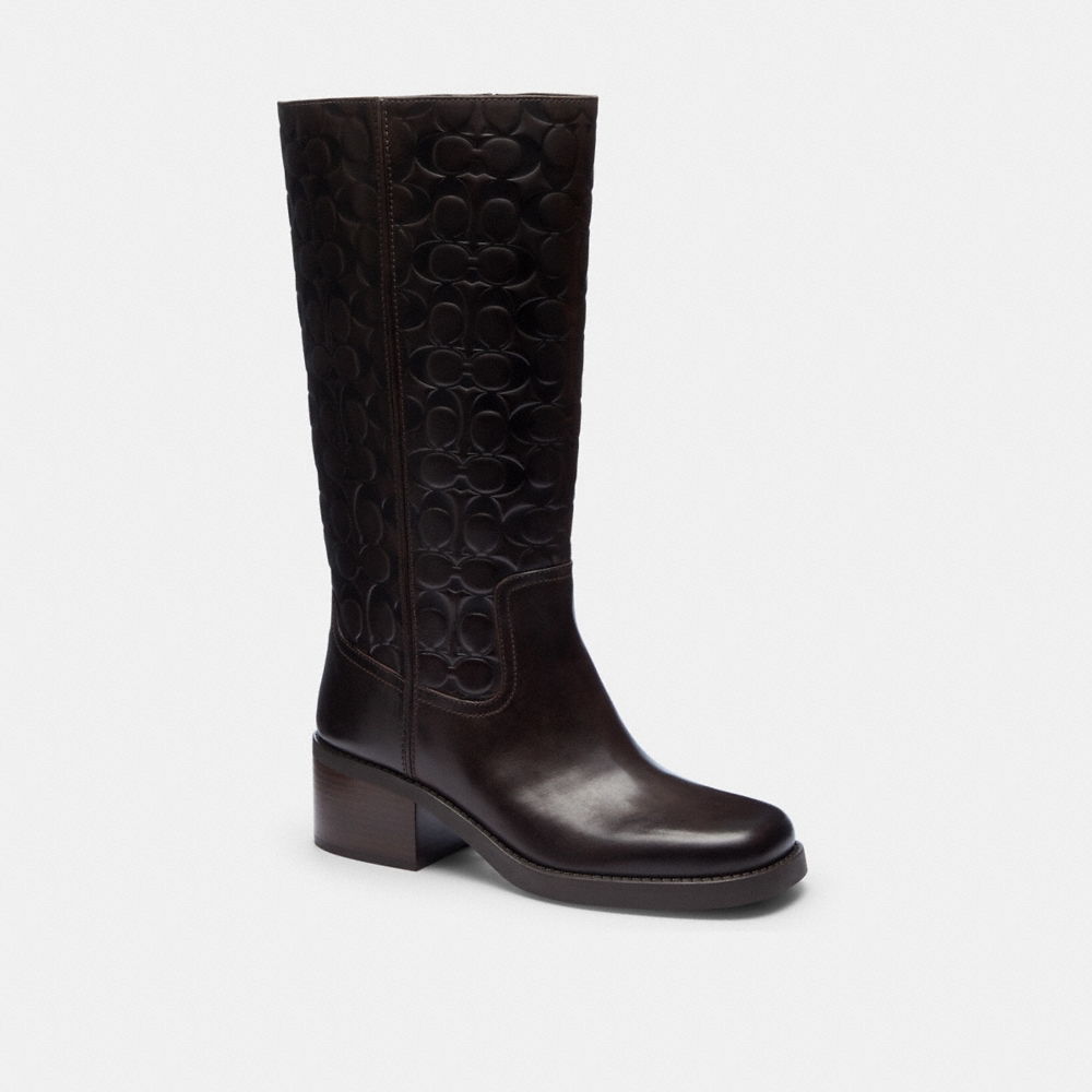 Coach Tall Boot In Signature Leather - Preorder