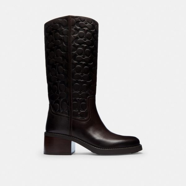 Coach Tall Boot In Signature Leather - Preorder