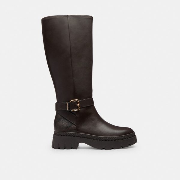 Coach Outlet Lucy Lug Sole Boot With Signature Canvas - Preorder