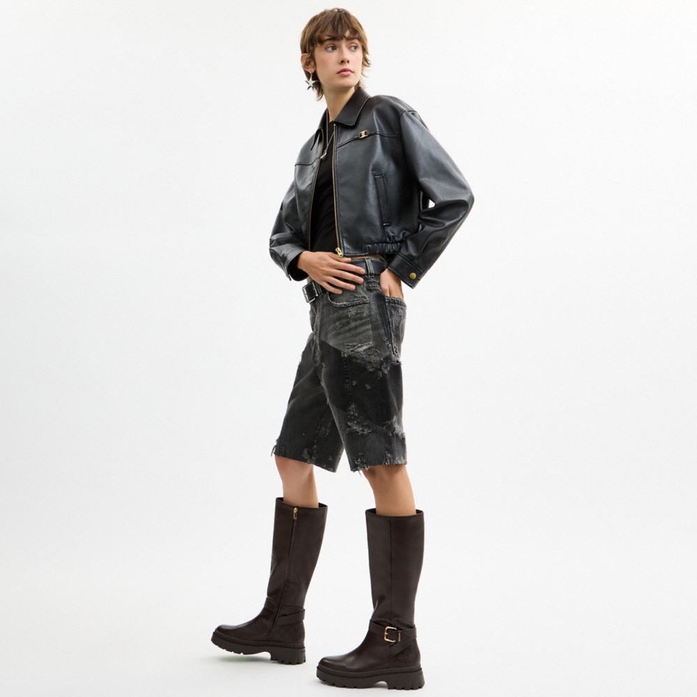 Coach Outlet Lucy Lug Sole Boot With Signature Canvas - Preorder