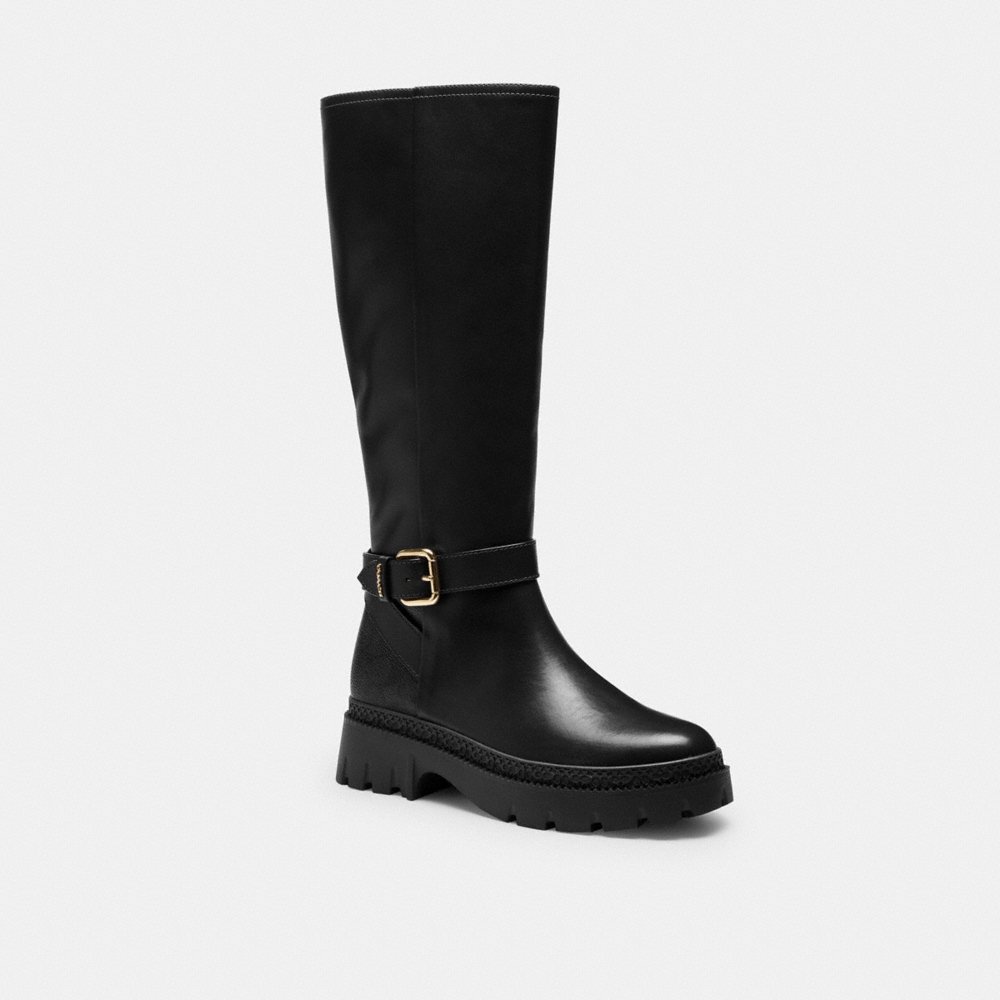 Coach Outlet Lucy Lug Sole Boot With Signature Canvas - Preorder