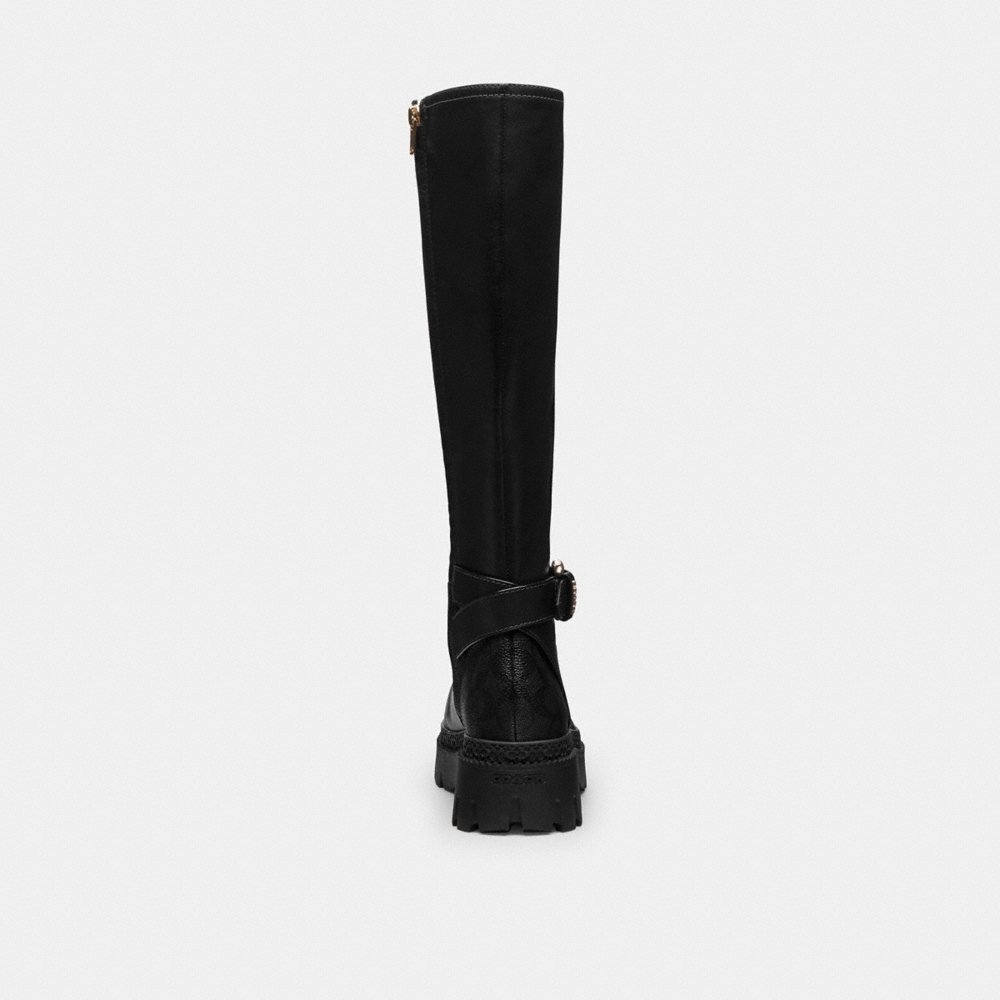Coach Outlet Lucy Lug Sole Boot With Signature Canvas - Preorder