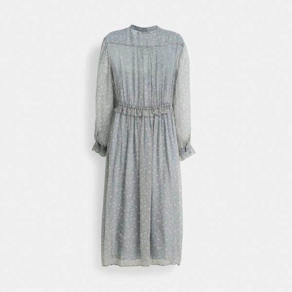 Coach Restored Ruffle Front Dress With Gathered Yoke - Preorder