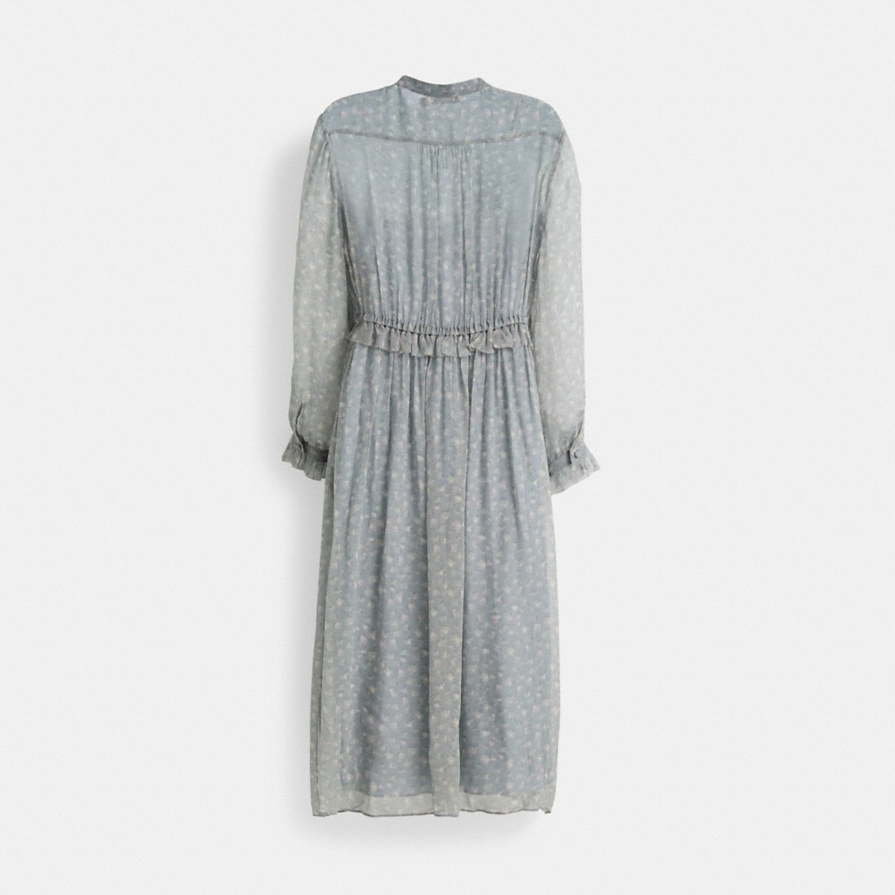 Coach Restored Ruffle Front Dress With Gathered Yoke - Preorder