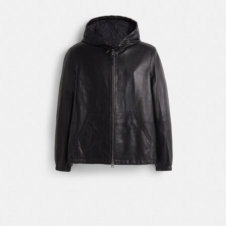 Coach Restored Leather Trainer - Preorder — Black/Charcoal