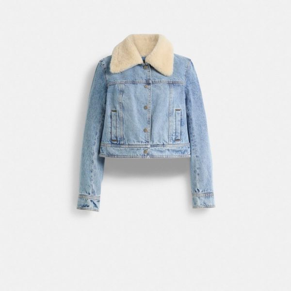 Coach Restored Shearling Collar Denim Jacket - Preorder