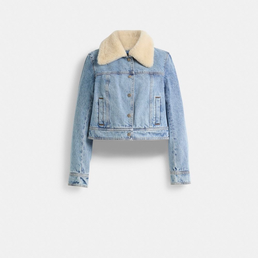 Coach Restored Shearling Collar Denim Jacket - Preorder