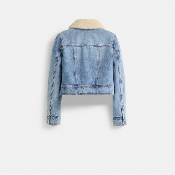 Coach Restored Shearling Collar Denim Jacket - Preorder