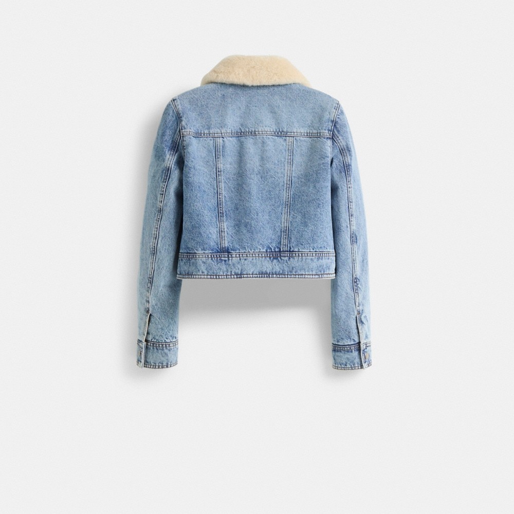 Coach Restored Shearling Collar Denim Jacket - Preorder