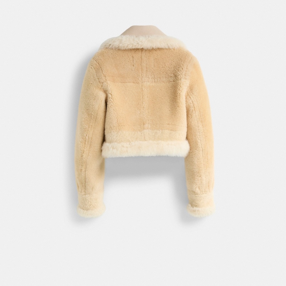 Coach Restored All Over Shearling Shrunken Aviator - Preorder