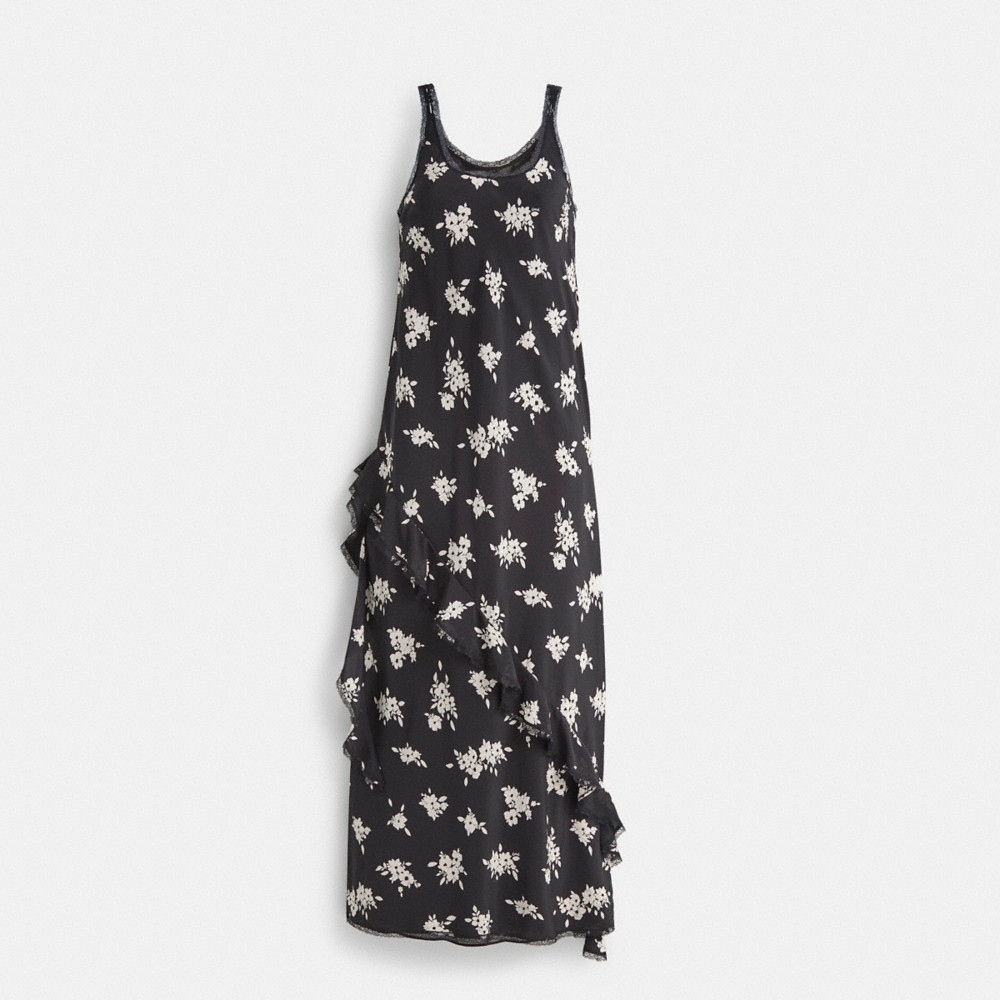 Coach Restored Long Floral Ruffle Dress - Preorder