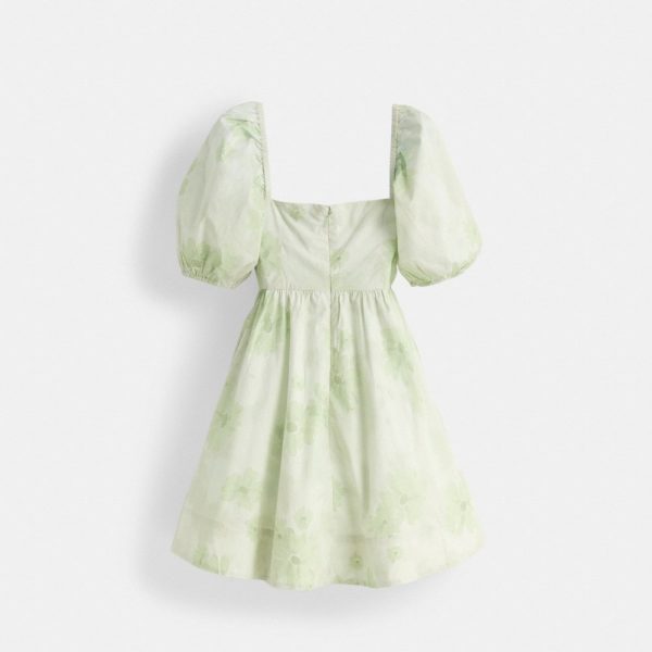 Coach Restored Puff Sleeve Mini Dress - Preorder