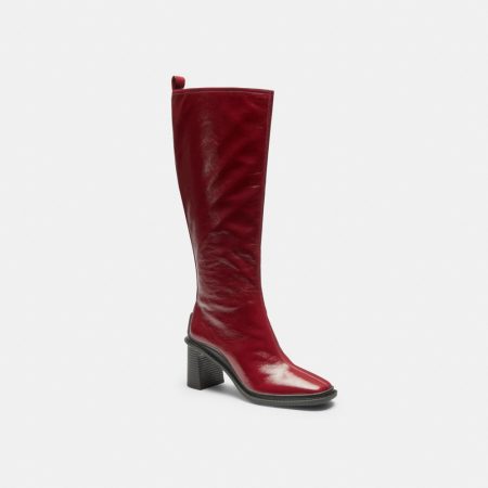Coach Tall Boot - Preorder — Dark Cherry