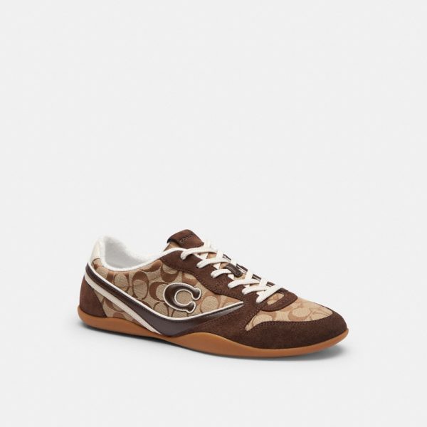 Coach Outlet Track Sneaker In Signature Jacquard - Preorder