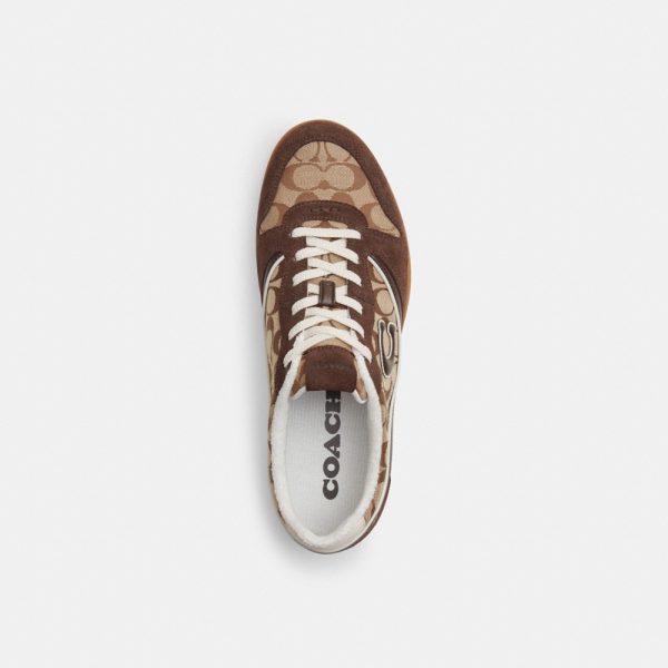 Coach Outlet Track Sneaker In Signature Jacquard - Preorder