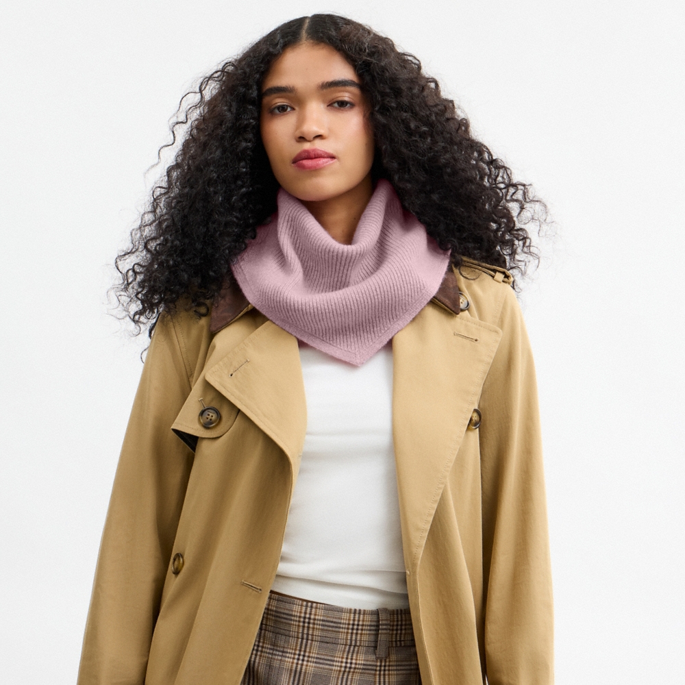 Coach Outlet Cashmere Knit Small Triangle Scarf - Preorder