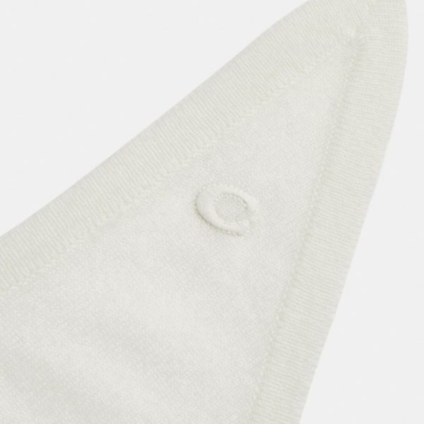 Coach Cashmere Knit Triangle Scarf - Preorder