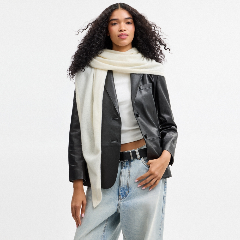 Coach Cashmere Knit Triangle Scarf - Preorder