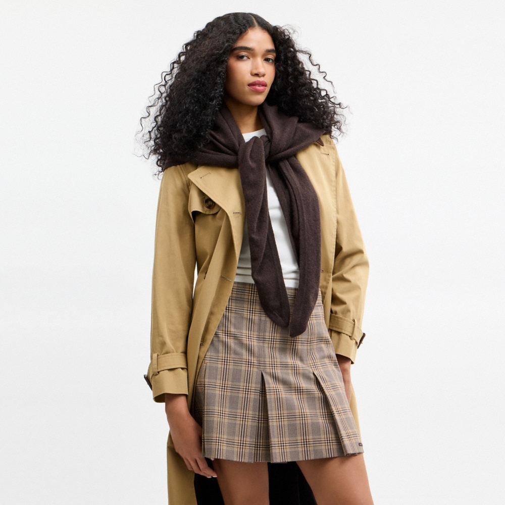 Coach Cashmere Knit Triangle Scarf - Preorder