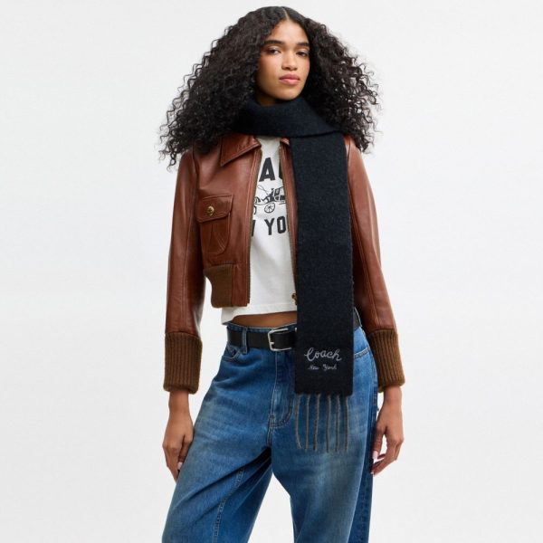 Coach Outlet Coach Script Skinny Muffler - Preorder