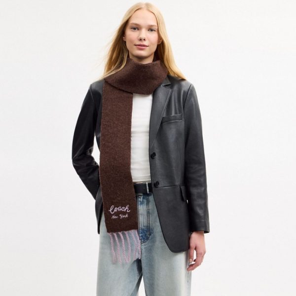 Coach Outlet Coach Script Skinny Muffler - Preorder