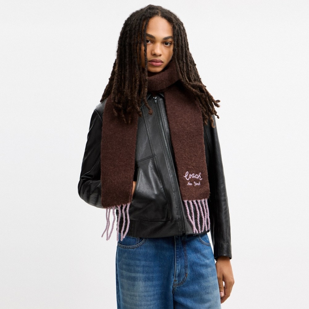 Coach Outlet Coach Script Skinny Muffler - Preorder - Image 8