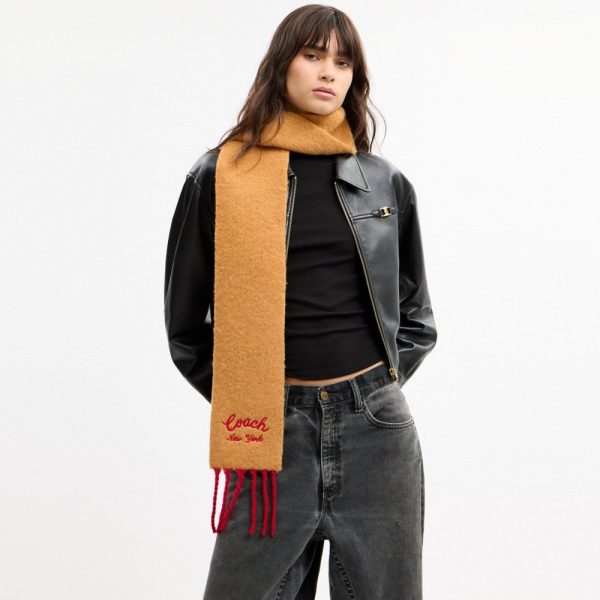 Coach Outlet Coach Script Skinny Muffler - Preorder