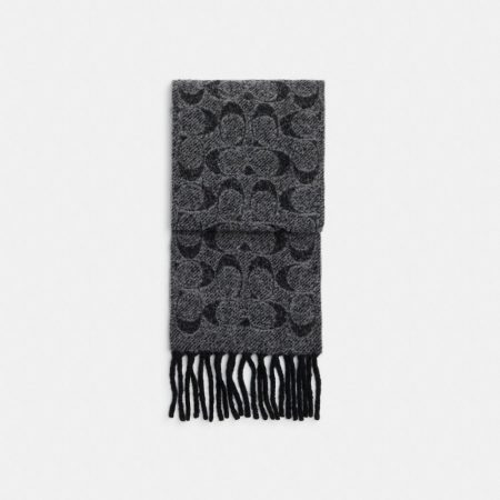 Coach Outlet Signature Muffler - Preorder — Black