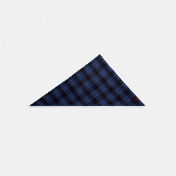Coach Outlet Reversible Plaid Triangle Scarf - Preorder