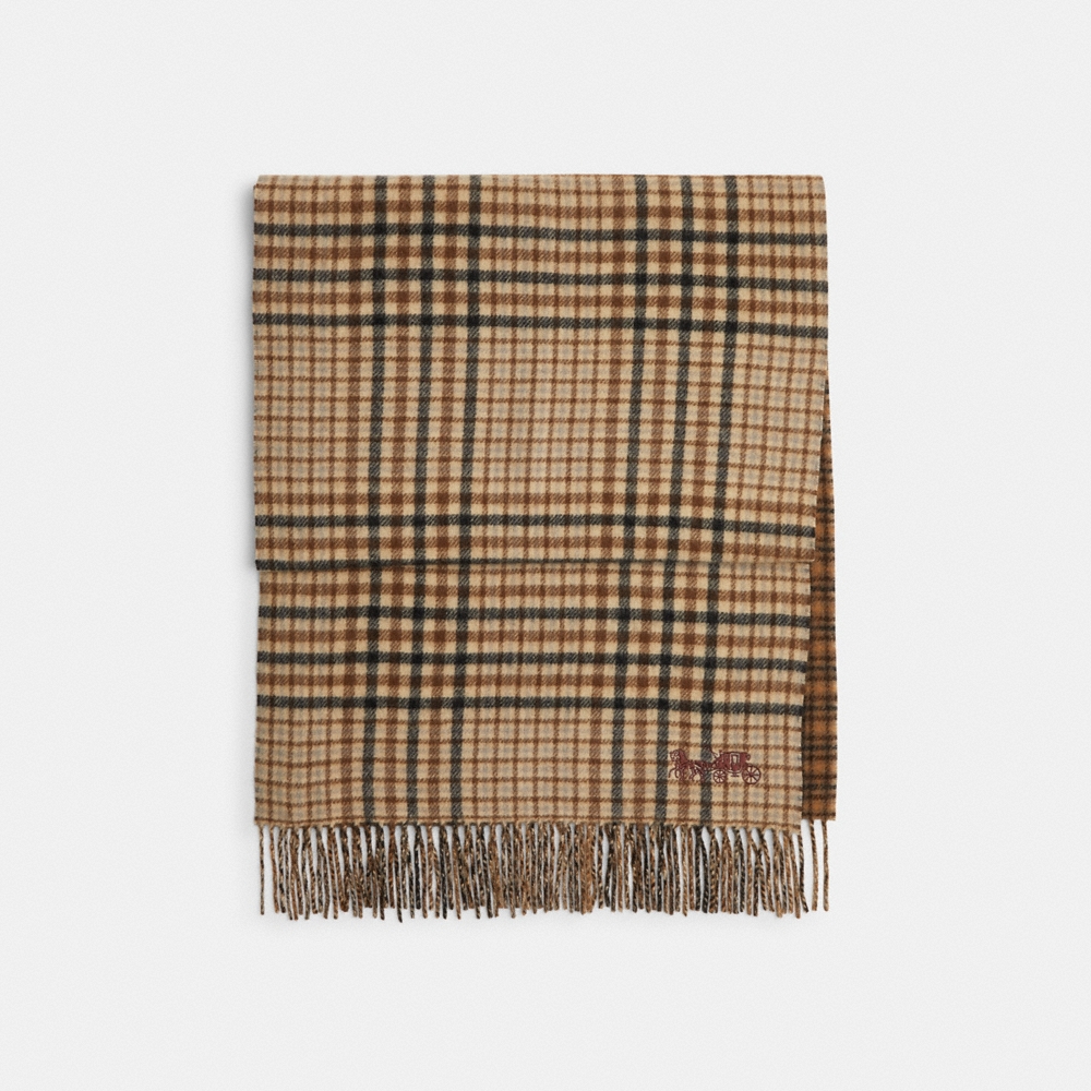 Coach Reversible Plaid Muffler - Preorder