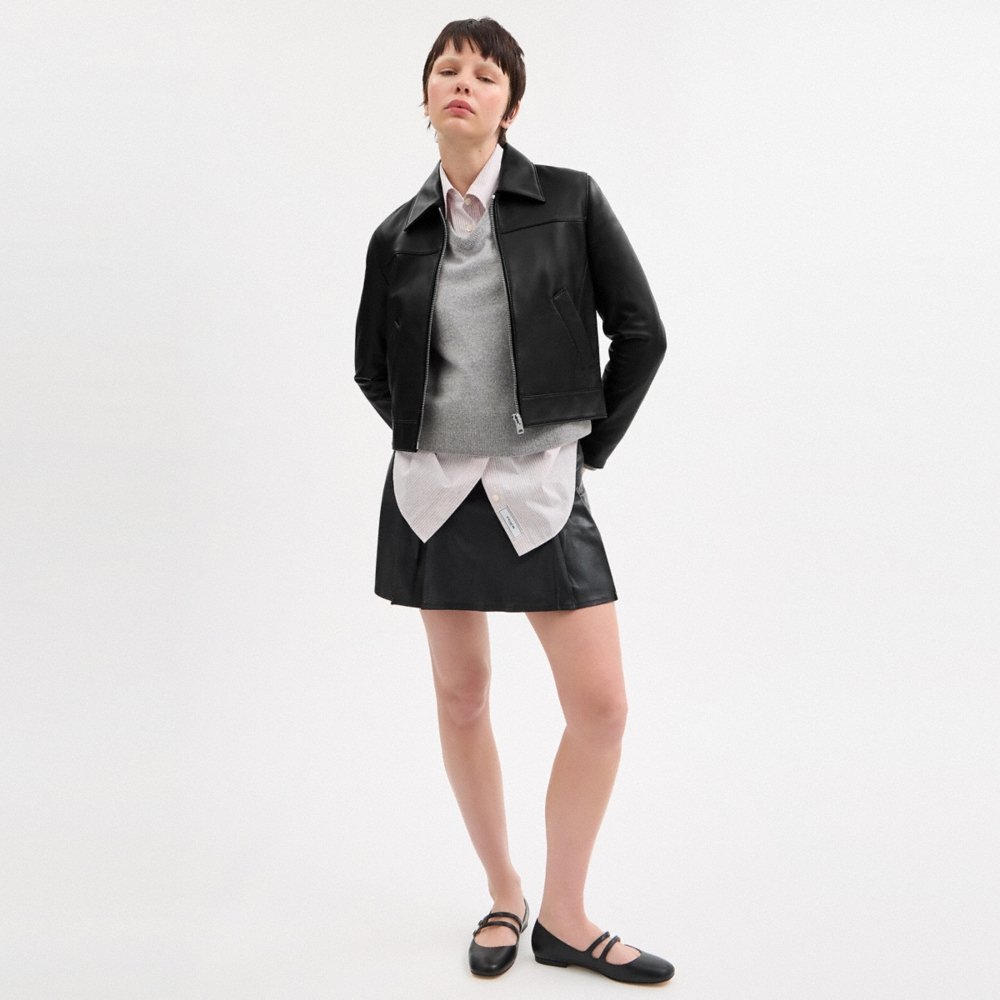 Coach Outlet Leather Jacket - Preorder