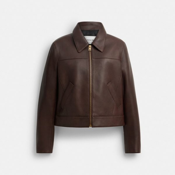 Coach Outlet Leather Jacket - Preorder