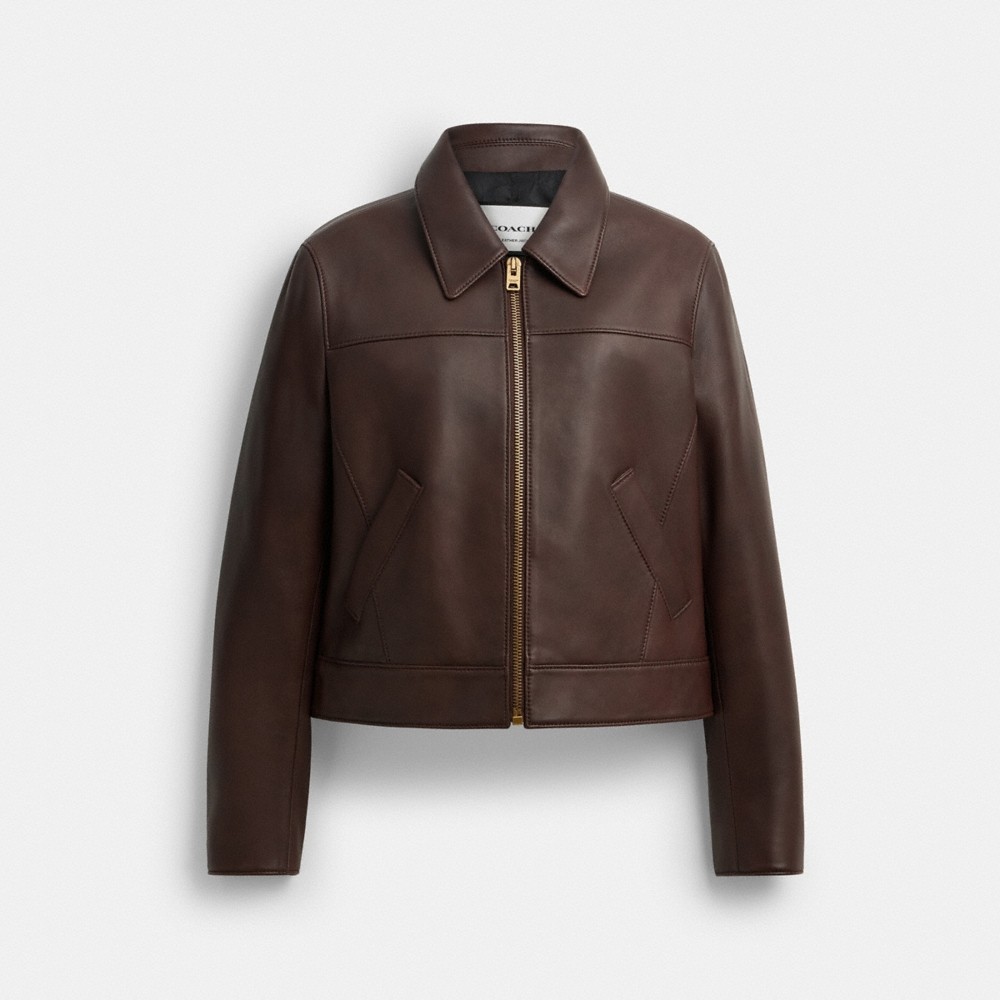 Coach Outlet Leather Jacket - Preorder