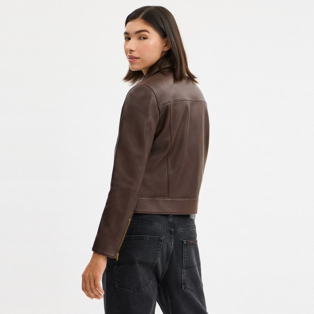 Coach Outlet Leather Jacket - Preorder