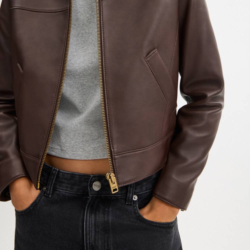 Coach Outlet Leather Jacket - Preorder