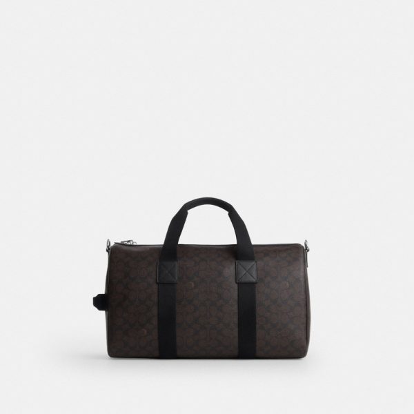 Coach Outlet Explorer Duffle Bag 45 In Signature Canvas With Patches - Preorder