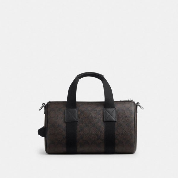 Coach Outlet Explorer Duffle Bag 28 In Signature Canvas With Patches - Preorder