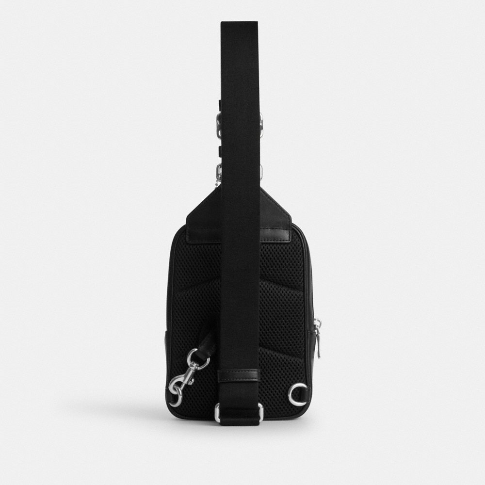 Coach Outlet Racer Sling Pack In Signature Canvas With Patches - Preorder