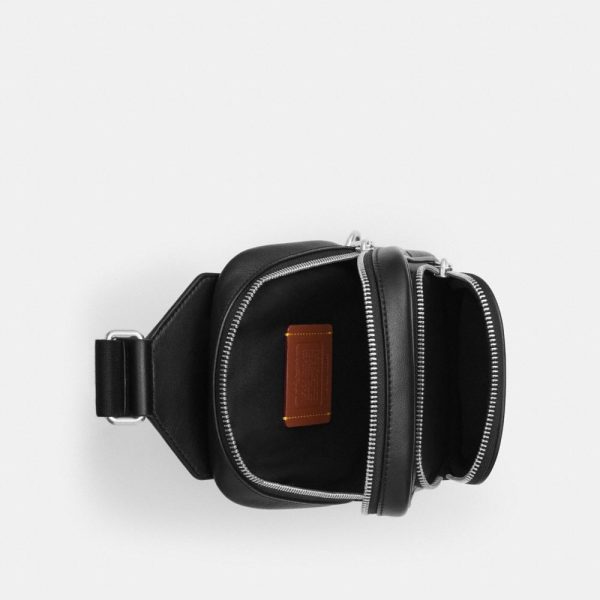 Coach Outlet Racer Sling Pack In Signature Canvas With Patches - Preorder