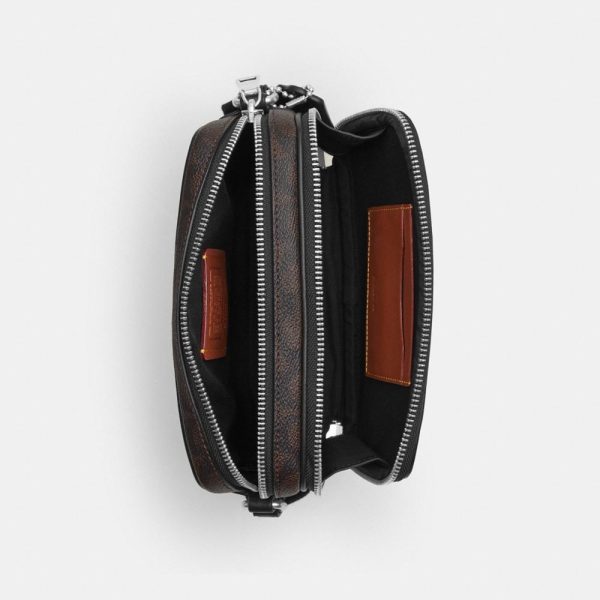 Coach Outlet Colton Crossbody Bag 19 In Signature Canvas With Patches - Preorder