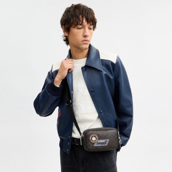 Coach Outlet Colton Crossbody Bag 19 In Signature Canvas With Patches - Preorder